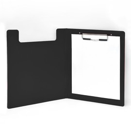 Carstens Heavy Duty Low-Profile Clipboard with Cover – Plastic, Black