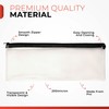 Janrax 13x5 inch Red Zip Clear Exam Pencil Case
