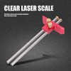 Woodworking Marking Gauge 20cm Clear Scale Double Head Scriber Ruler
