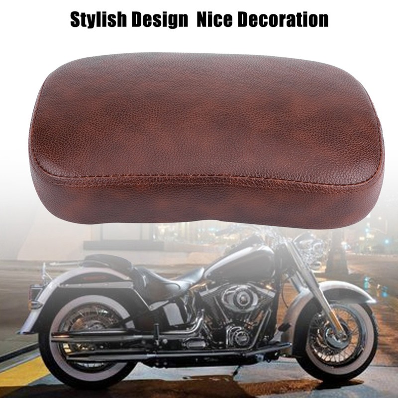 Motorcycle Brown 8 Suction Cup Rear Pillion Passenger Seat for