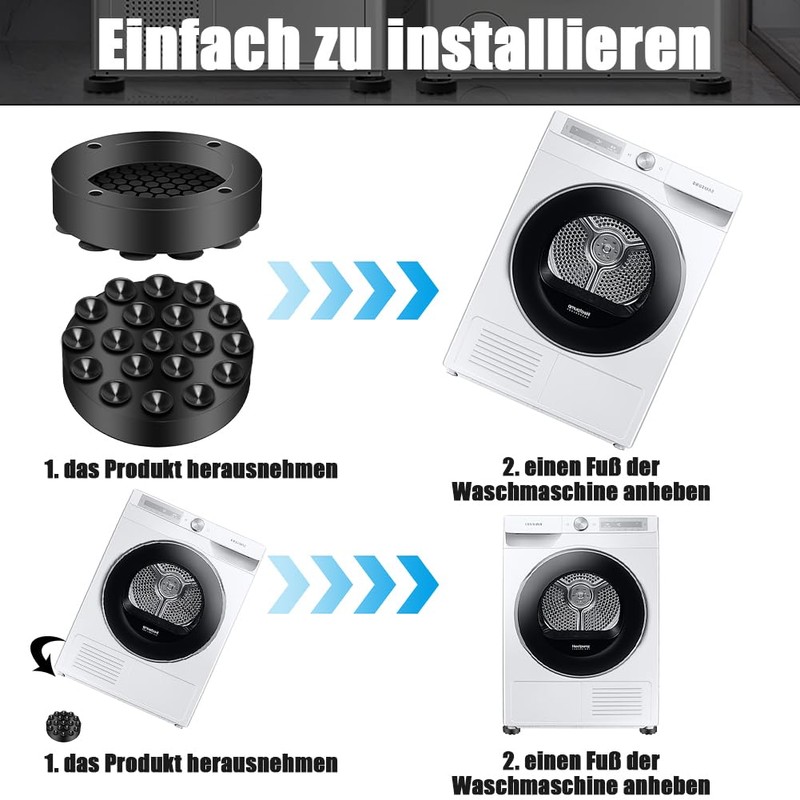 Fosoloni Vibration Damper Washing Machine, Pack of 4 Washing Machine