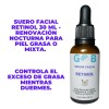 Sérum retinol, vitamina E, colágeno y elastina 30 ml, reafirma