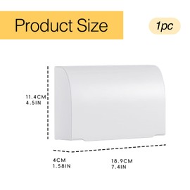 1 Pcs Plug Socket Covers UK,Socket Covers Box,Childproof Waterproof Plug Cover,Electric Light Switch Guard,Plug Protectors Baby UK,for Home Safety, Kitchen, School and Nurseries (Double, White)