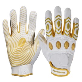 HANDLANDY Mens Football Gloves, Sticky Wide Receiver Gloves for Adult & Youth Best Gift