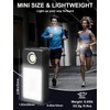 Ebukur Clip on Flashlight, Rechargeable Safety Running Light with 3
