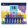 INK LAB 3D Fabric Paint Set 18 Colors Permanent Textile