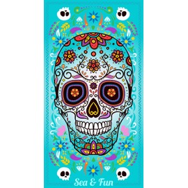 Miracle Home. Microfiber Punpkin Towel, 100% Polyester, 75 x 145 cm, Turquoise, 11807