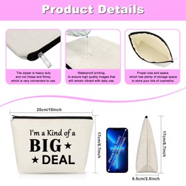 Sarcastic Gifts For Women Makeup Bag Funny Motivational Cosmetic Bag Novelty Cosmetic Bag For Women Friends Coworker Boss Teacher Mom Grandma Birthday Gifts For Women Female