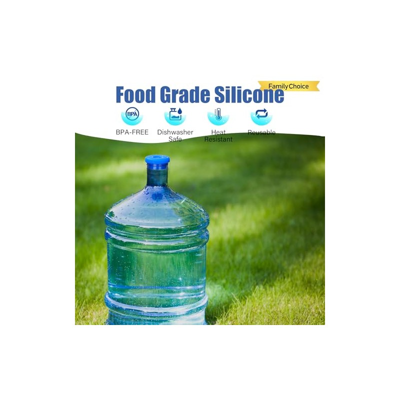 5 Gallon Water Jug Cap Reusable, Non-Spilling 55mm Water Bottle