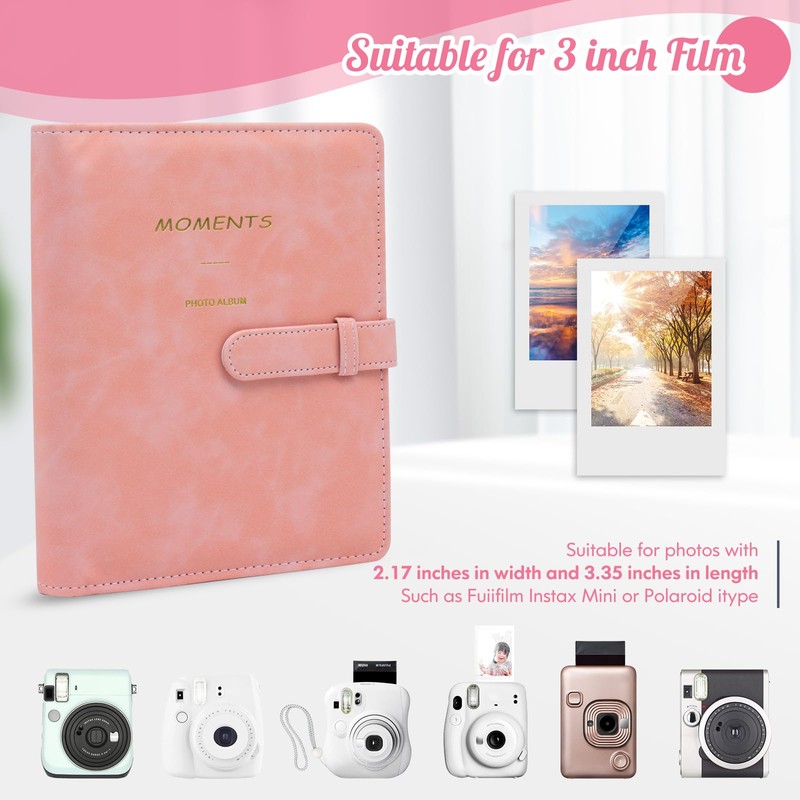 Ablus 256 Pockets Photo Album for Polaroid SnapTouch Zip Mint