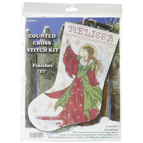 Design Works Tobin Angel Of Joy Stocking Counted Cross Stitch