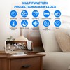 Projection Digital Alarm Clock for Bedroom, Beedove FM Radio Alarm