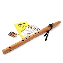 Native American Style G Flute, Cedar Beginner Flute Package with Book by Stellar Flutes. Stellar Basic G Flute (Flute Bag Not Included)