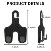 Qirc Car Bag Hooks, 2 Packs Leather Headrest Mount, Car