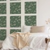 Unbranded Mainstays Sage Green Bleached Floral, Peel and Stick Wallpaper