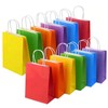 Gift Bag Kraft Paper Party Gift Bag with Handle Rainbow