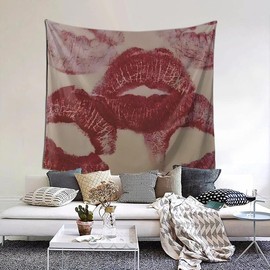 QZLAN Coquette Red Tapestry For Bedroom Wall Hanging Downtown Girl Aesthetic Preppy Room Decor - Main image style siz: 51" x 60"