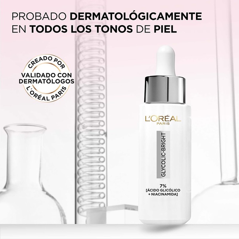 L'Oréal Paris Sérum Anti-manchas Glycolic Bright con Ácido Glicólico y
