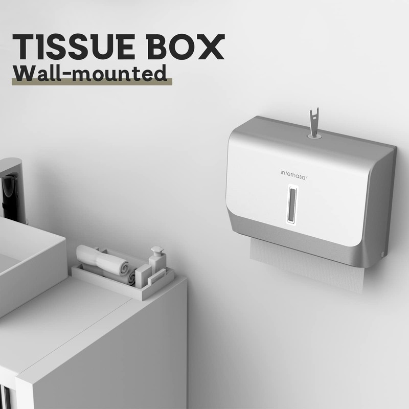 interhasa! Commercial Paper Towel Dispenser Wall Mounted C-fold Hand Towel