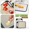 Double-Sided Cutting Board - Stainless Steel Cutting Board - Wheat