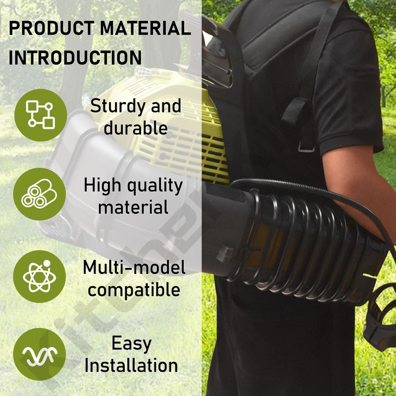 KitchenKipper 901588003 Leaf Blower Vacuum Straps Compatible with Ryobi RY40404VNM
