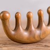 Wooden Massage Comb with Wide Tooth, Scalp Massager Round Tooth