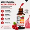 Vitamina B12 Líquida Kakeweeu Complejo Metilcobalamina Cerebro Corazón Sabor Frambuesa