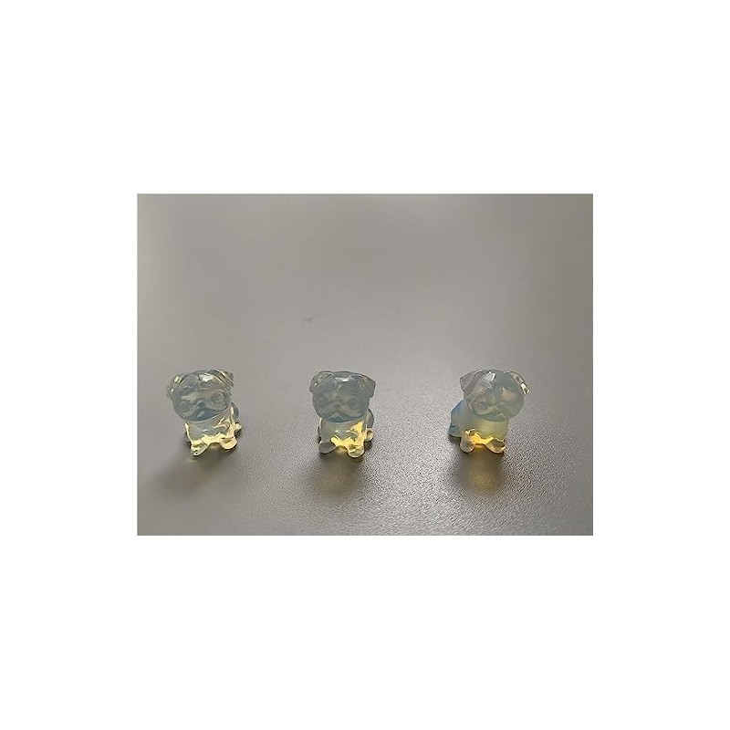 VIE Opalite Mini Pug Dog, 1.5x1cm