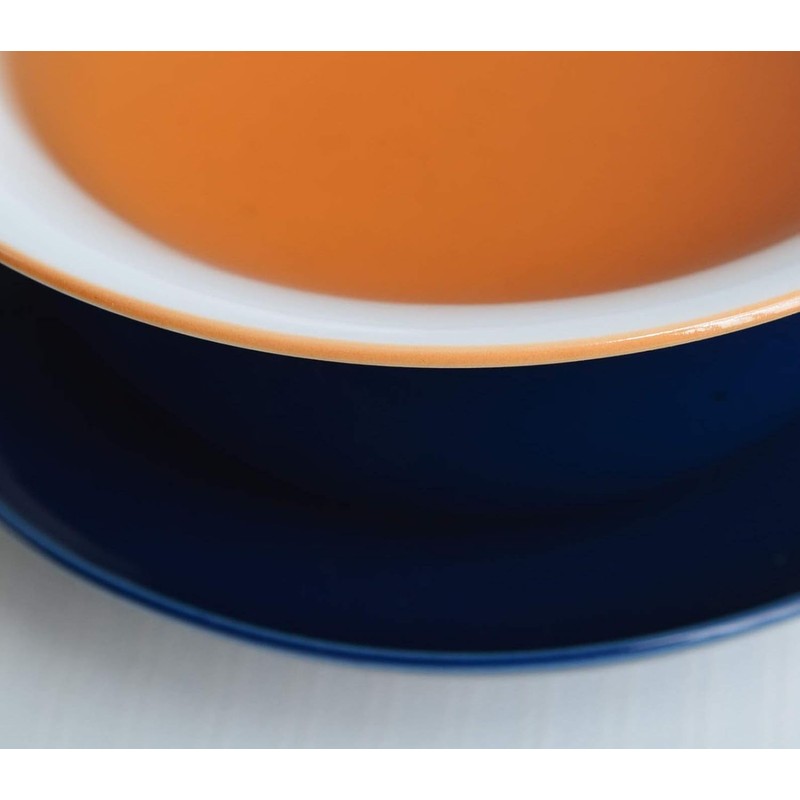 ZHCHSH Bowl 6oz/180ml Blue Glaze Porcelain Cup with Saucer and