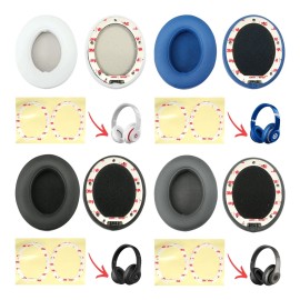 Beats by Dr. Dre Original Genuine OEM Beats By Dre Studio 2.0 2 Ear Pad Cushion Leather Foam Pads - Titanium