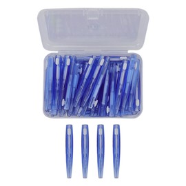 60Pcs Interdental Brush Practical Slim Braces Cleaner with PP Handle for Adults Children Orthodontic Care Blue