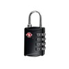 DonDon Travel Luagge Lock TSA approved 4 Digit Combination Black