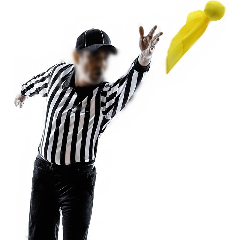 4 Pcs Football Penalty Flag Football Challenge Flags Tossing Football