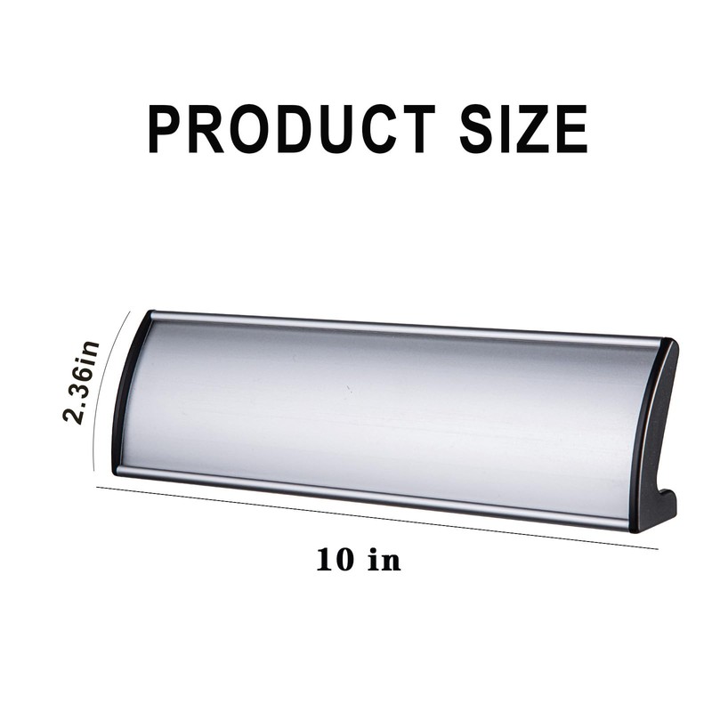 Name Plate for Desk 5 Pack 2.36"x10", Aluminum Office Name