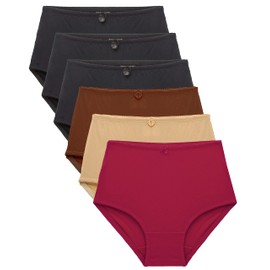 B2BODY Women's High Waist Cool Feel Brief Underwear Panties Small to 5XL (2XL)