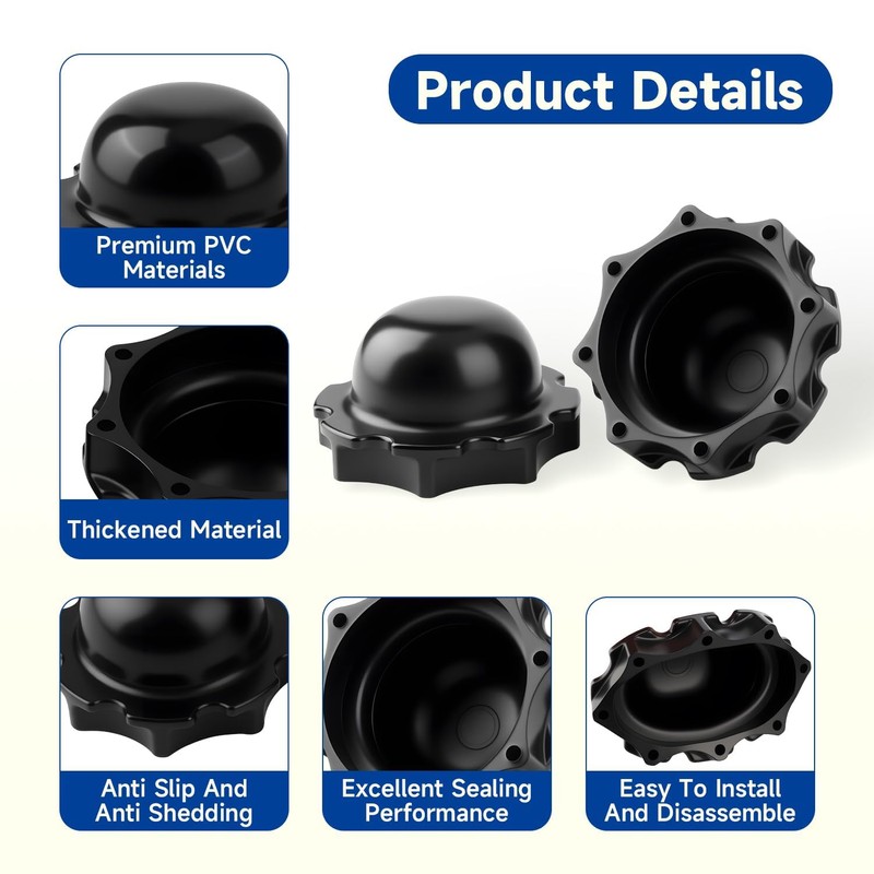 LEYURISE 4 Pcs Hole Plug Filter Stopper Cap Compatible with