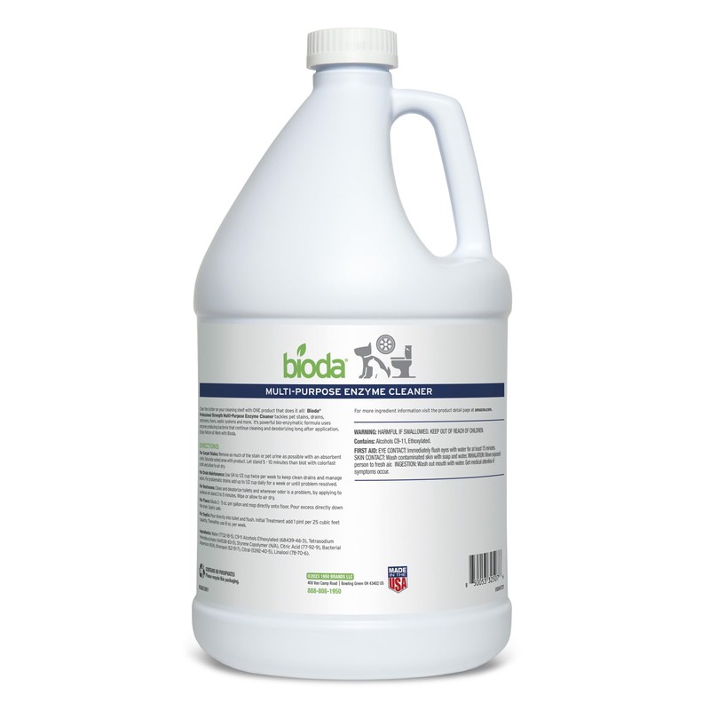 Bioda Multi-Purpose Probiotic Enzyme Cleaner and Deodorizer | Professional Strength