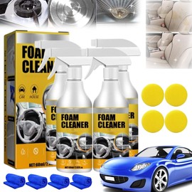 Gugliet Easyglow Magic Foam Cleaner, Shoplari Foam Cleaner, All-Purpose Rinse-Free Cleaning Spray, Multi-Purpose Foam Cleaner, Multifunctional Foam Cleaner for Kitchen and Car (4pcs)
