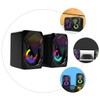 Tofficu 1 Pair USB Computer Speaker Stylish Portable Voice Box