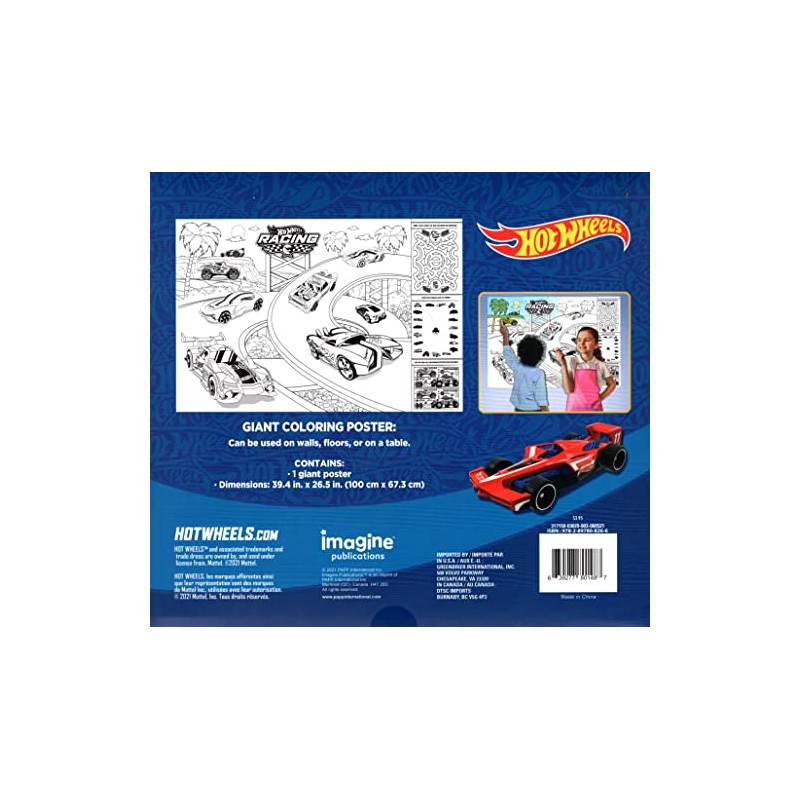 Hot Wheels - Giant Colouring Poster - Over 3 Feet