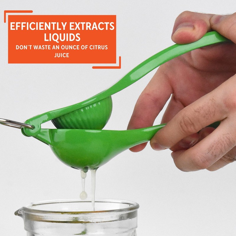 IMUSA Cast Aluminum Lime Squeezer, Green