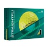 Maxfli StraightFli 2025 Golf Balls Gloss White/Yellow & Matte Orange/Green
