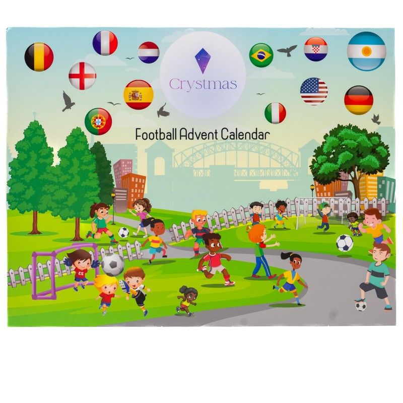 12-Day Football Advent Calendar 2024 - International Flag Stress Balls