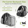Cawypety Expandable Cat Backpack,Cat Bubble Backpack Carrier for Carrying Cats,