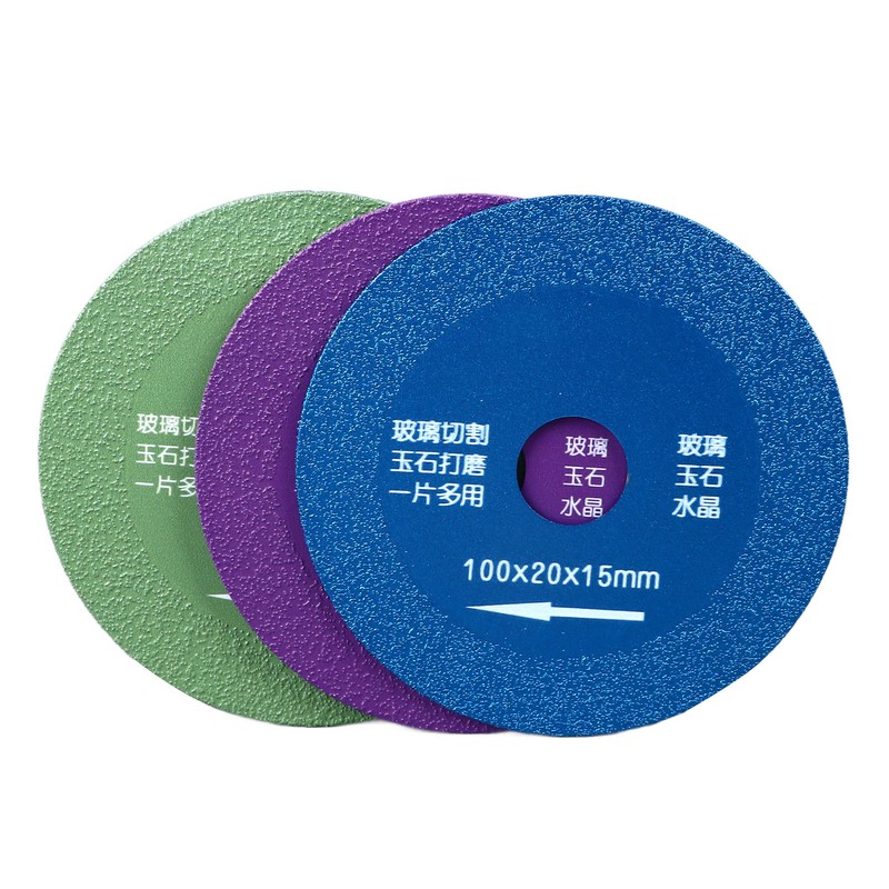 3PCS Set Glass Cutting Disc Green Blue Purple Super Slim