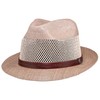 American Hat Makers Tuscany Straw Fedora Hat - Handcrafted, UV