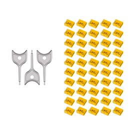 50PCS USB-A Port Blockers with 3 Keys-Removable Type-A Data Protection - Dust & Moisture Resistant Shield for Laptops, PCs, Gaming Devices & Tamper Protection (Yellow)