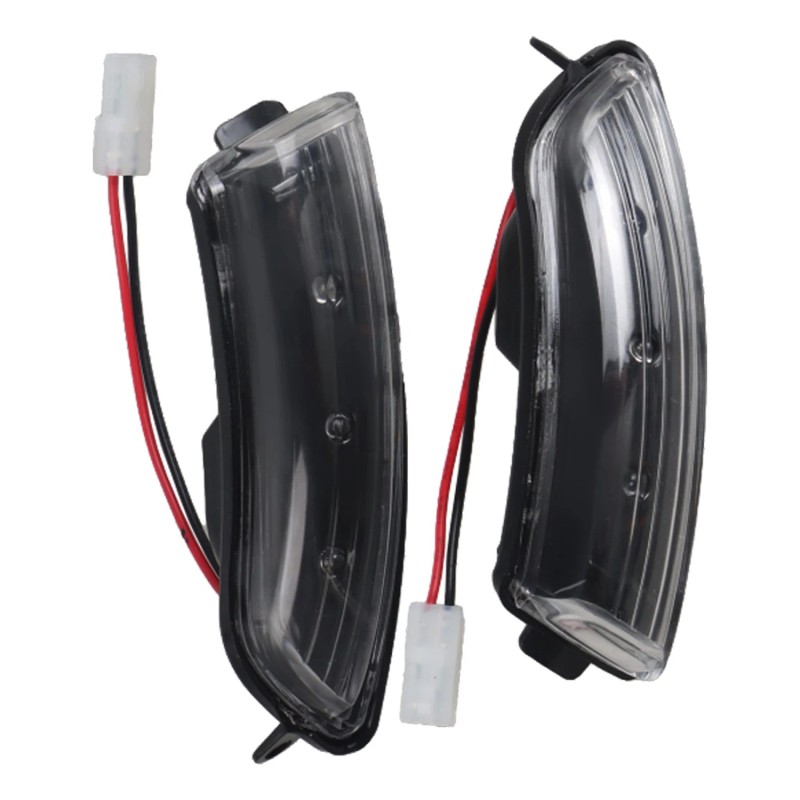 WF-AUTO Clear LED Wing Side Mirror Blinker Turn Signal Lamps