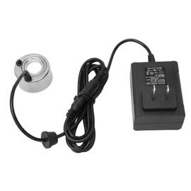 VINGVO Humidificador de Niebla de Acuario para Pecera, Fuente de Acero Inoxidable, Fuente de Agua, Niebla de Acero Inoxidable