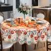 Eikione Bohemia Round Tablecloth 60inch,Table Cloth Waterproof and Wrinkle-Free, Boho